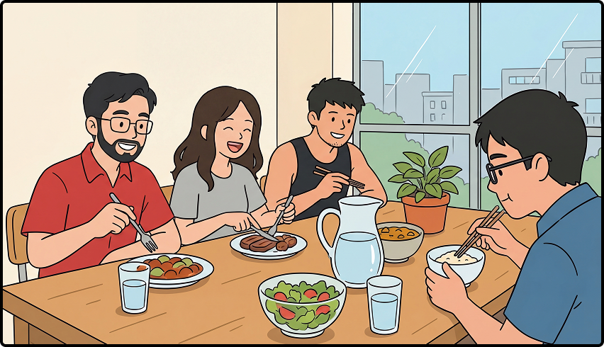Team lunch together