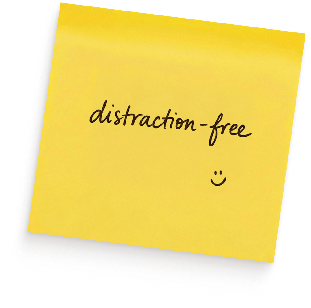 Distraction-free