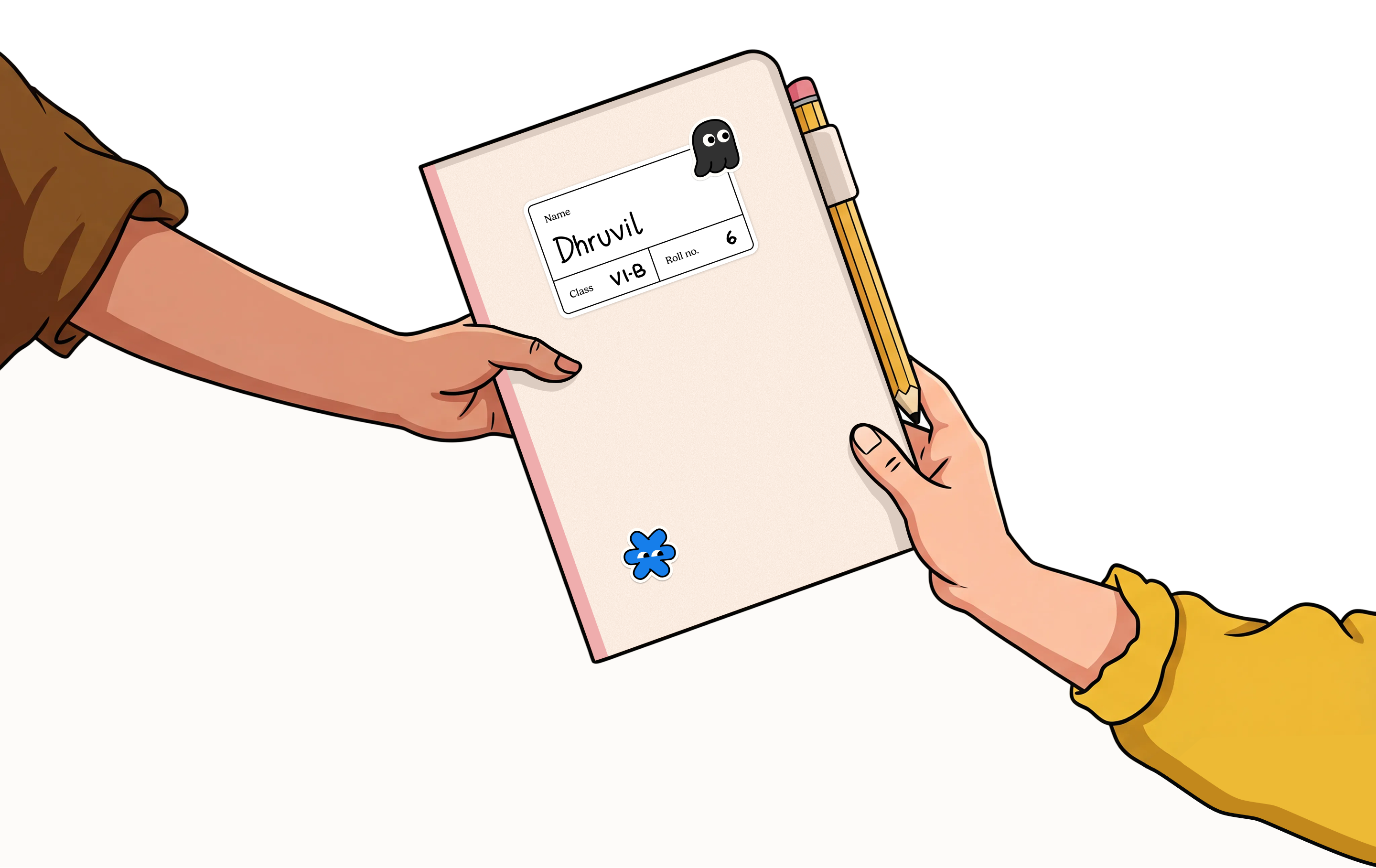 We're in good hands — community illustration